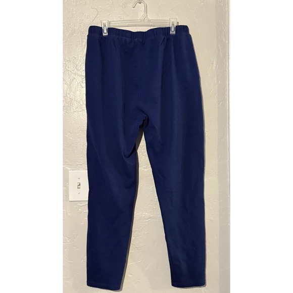 YALA Womens Blue Buttersoft Jersey Lounge Pants 2x Drawstring Bamboo Spandex - Picture 2 of 4